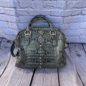 Via Spiga Python leather print tote